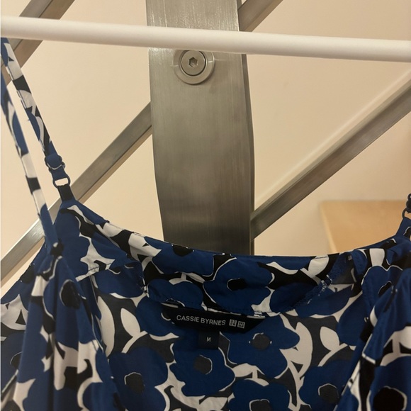 Uniqlo Cassie Byrnes Blue Dress Medium - Picture 2 of 3